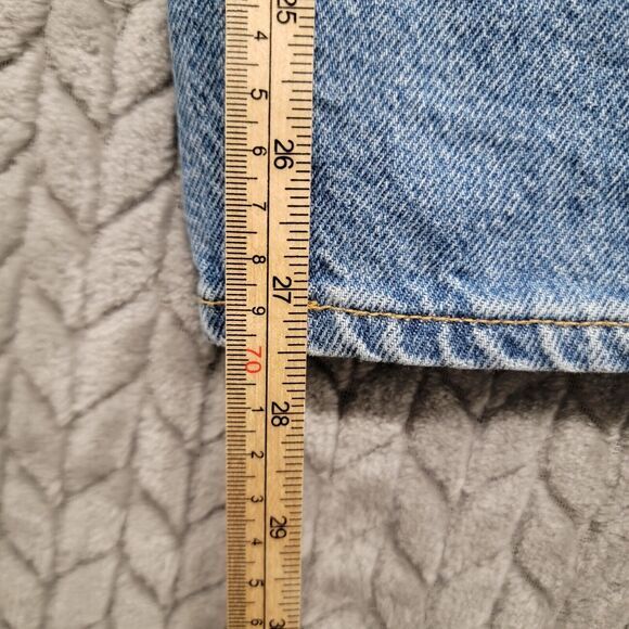 Pacsun Mom Jeans Womens 28 Blue‎ Denim High Rise Custom Flames Pockets Zip Fly - Picture 7 of 12